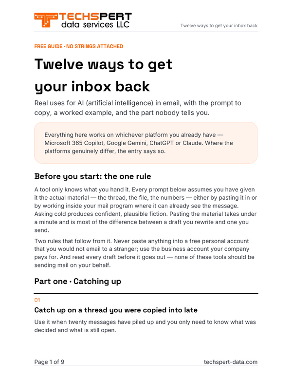 Twelve Ways to Get Your Inbox Back cover